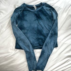 cropped tiedye swiftly tech long sleeve